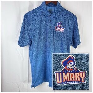 University of Mary UMary Marauders Men's Small‎ Polo Shirt Blue